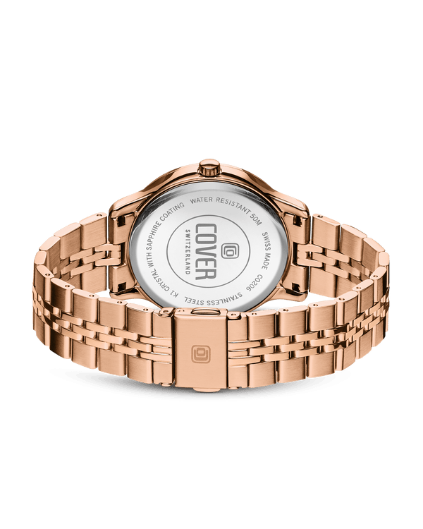 Cover COVER Saraya Crystals Rose Gold Watch