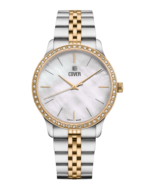 cover COVER Saraya Crystals Watch White Bicolor