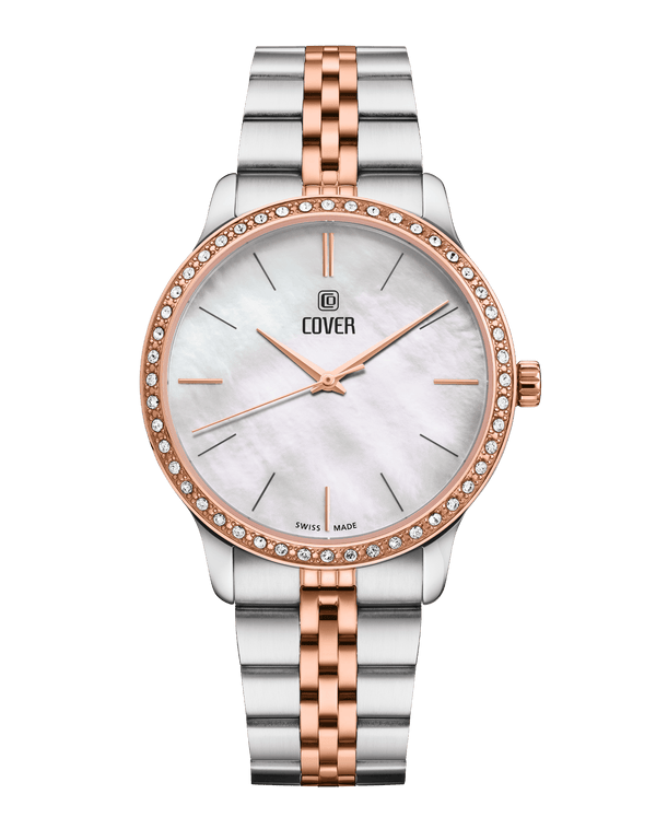cover COVER Saraya Crystals Watch White Bicolor