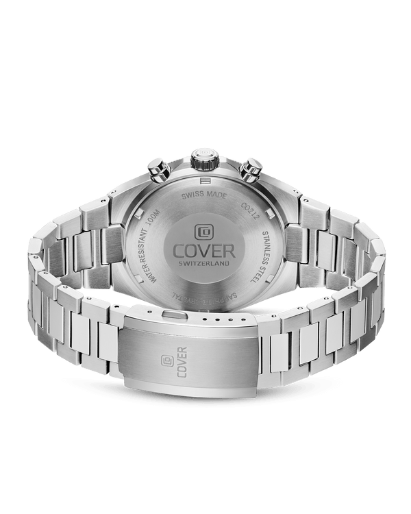 Cover COVER Iconosteel Chrono Watch Black Silver Color