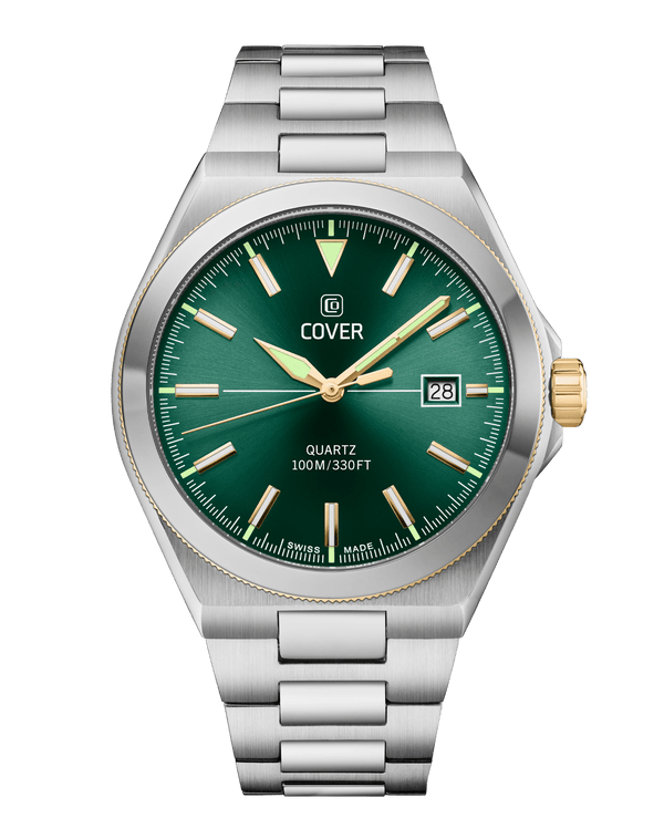 cover COVER Iconosteel Watch Green Bicolor Silver Gold