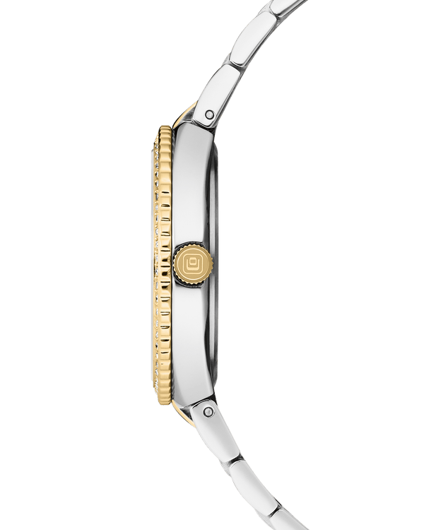 Cover COVER Jumeira Crystals Green Pearl Bicolor Silver Gold Watch