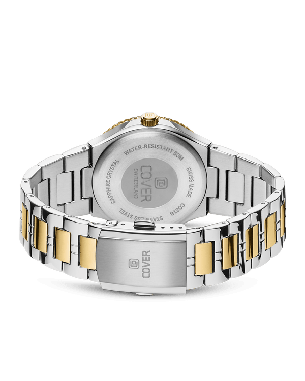 Cover COVER Jumeira Crystals White Pearl Bicolor Silver Gold Watch