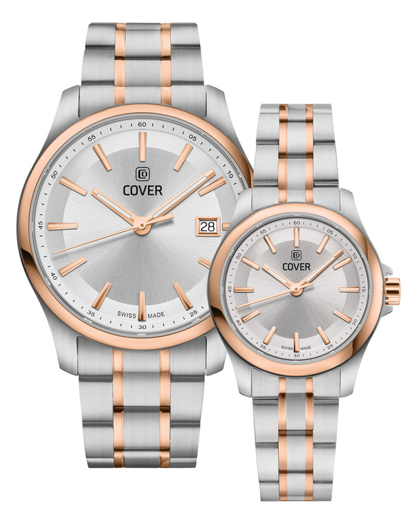 Cover COVER Marville Gent Steel Silver Bicolor Silver Rose Gold