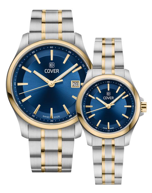 Cover COVER Marville Gent Steel Watch Blue Bicolor Silver Gold