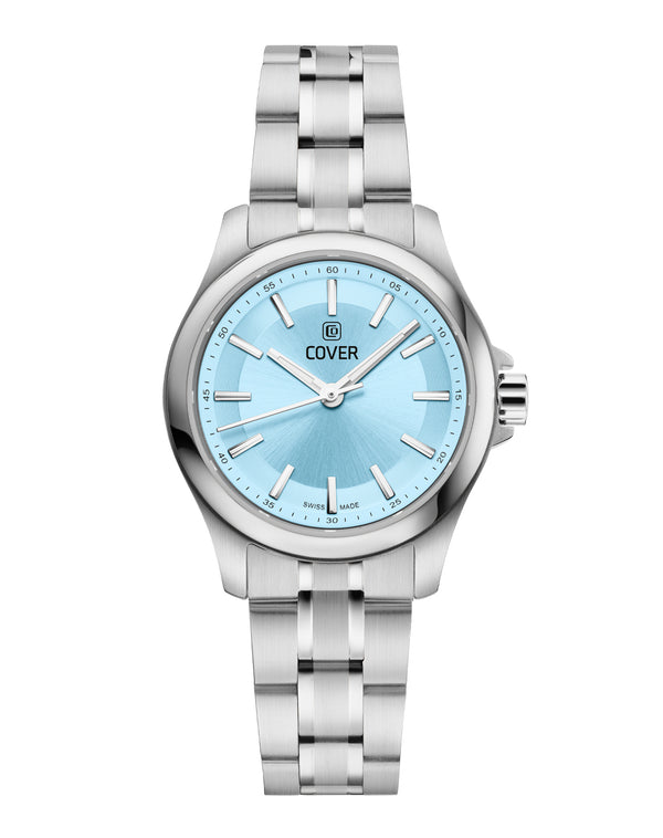 cover COVER Marville Lady Steel Watch Light Blue Silver