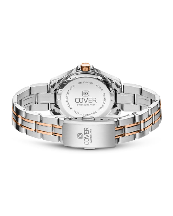 Cover COVER Marville Lady Steel Watch Silver Bicolor Silver Rose Gold