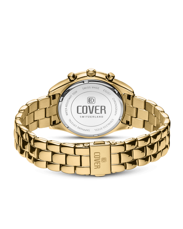 Cover COVER Valentina Chrono Watch Crystals White Pearl Gold