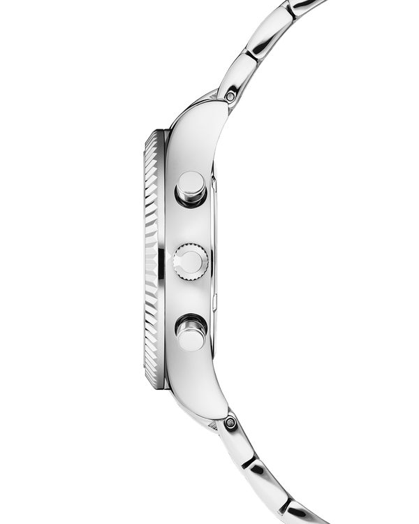 Cover COVER Valentina Chrono Watch Crystals White Pearl Silver