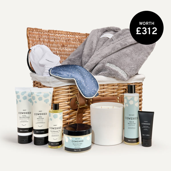 cowshed Mother & Baby Wicker Hamper