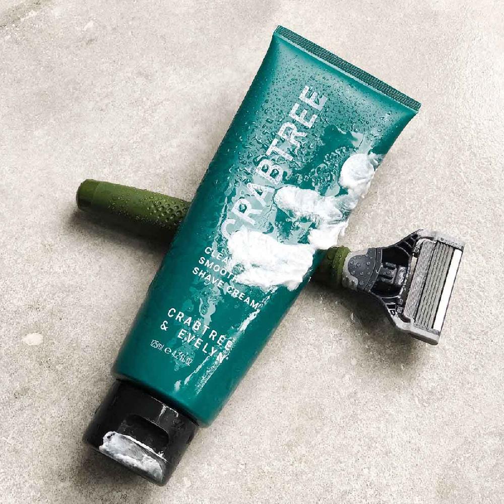 Crabtree & Evelyn Clean + Smooth Shave Cream - 125ml