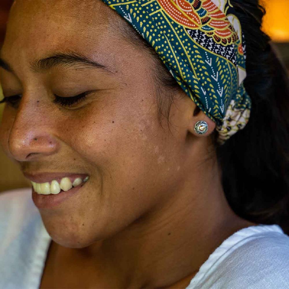 Crabtree & Evelyn Hand Crafted Silver Earrings