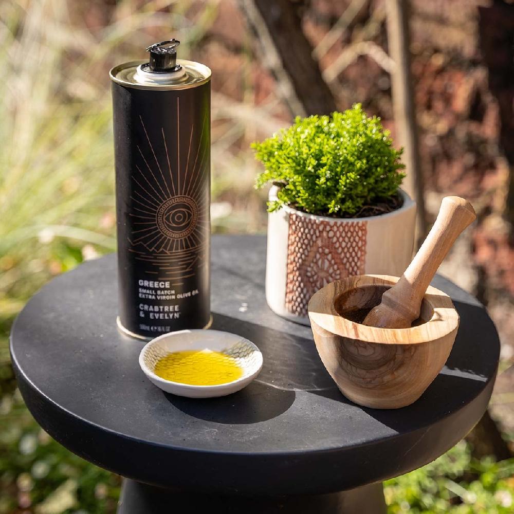 Crabtree & Evelyn Olive Wood Mortar & Pestle