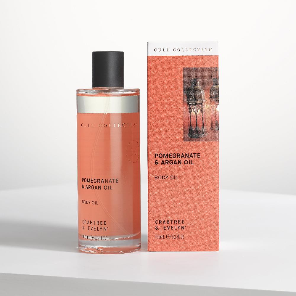crabtree & evelyn Pomegranate & Argan Oil Body Oil - 100ml