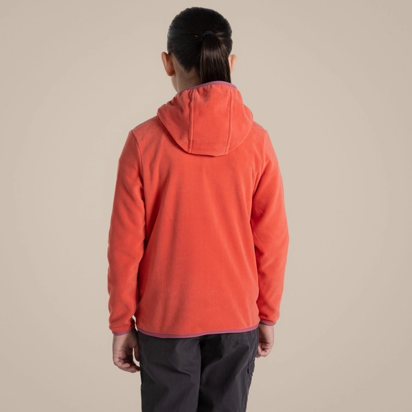 craghoppers Kid's Arklow Hybrid Jacket | Deep Coral