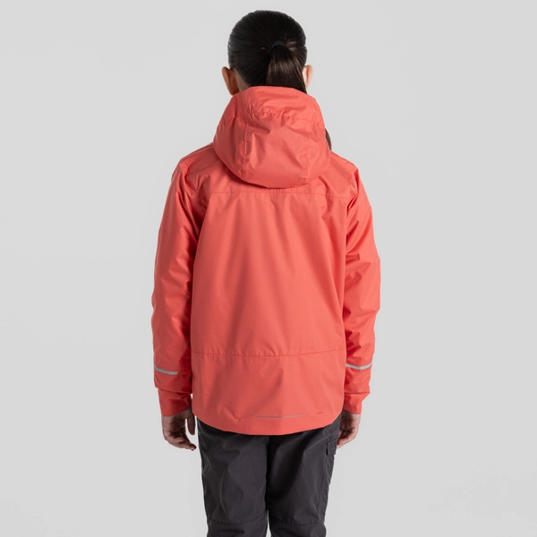 craghoppers Kid's Foyle Jacket | Deep Coral