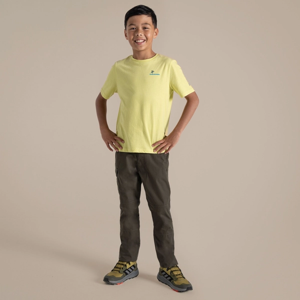 Craghoppers Kid's Kiwi II Trousers | Woodland Green