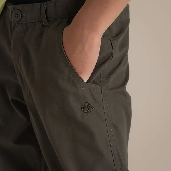 Craghoppers Kid's Kiwi II Trousers | Woodland Green