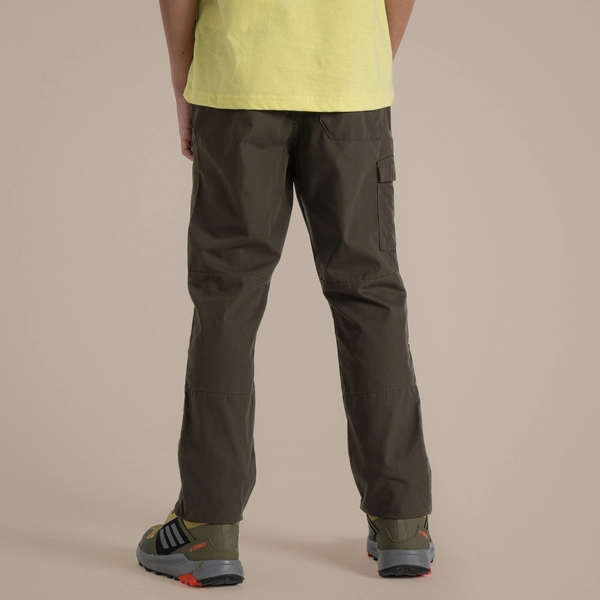 craghoppers Kid's Kiwi II Trousers | Woodland Green