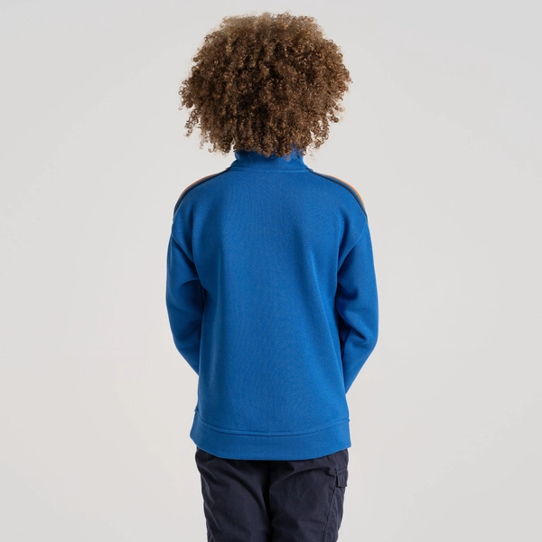 Craghoppers Kid's Rey Half Zip Fleece | Bolt Blue