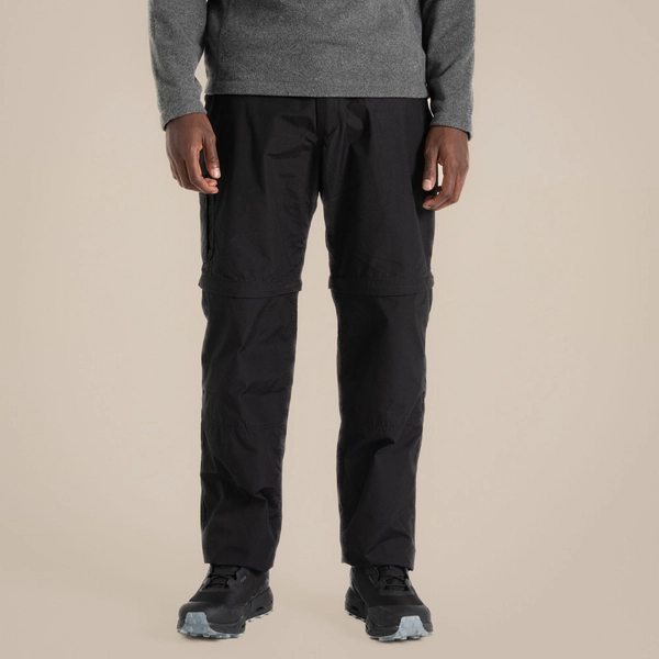 Craghoppers Men's Kiwi Convertible Trousers | Black