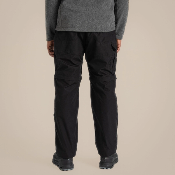 craghoppers Men's Kiwi Convertible Trousers | Black