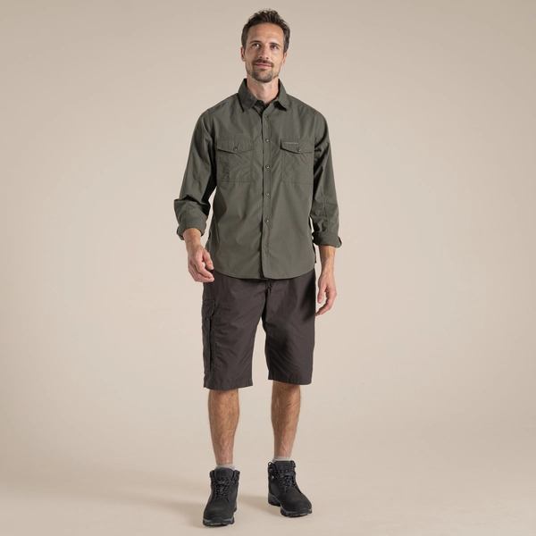 Craghoppers Men's Kiwi Long Sleeved Shirt | Cedar