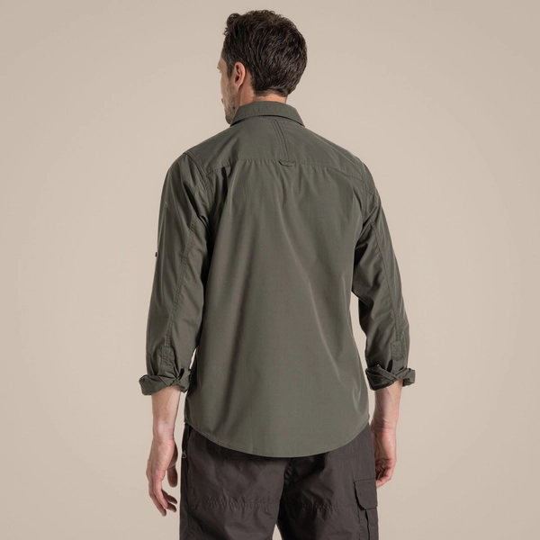 craghoppers Men's Kiwi Long Sleeved Shirt | Cedar