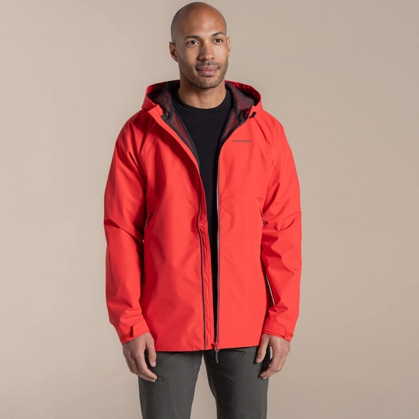 Craghoppers Men's Osuna Waterproof Jacket | Dawn Red
