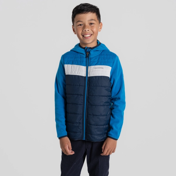 Craghoppers Kid's Arklow Hybrid Jacket | Howlite Blue