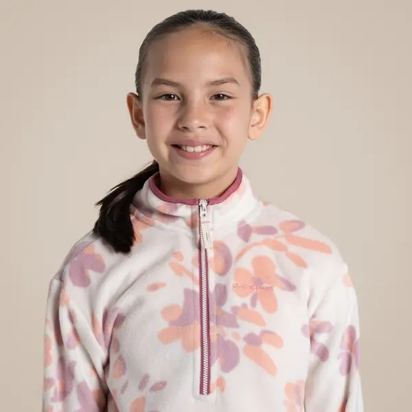 Craghoppers Kid's Bachas Half Zip Fleece | Seasalt Print
