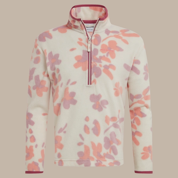 Craghoppers Kid's Bachas Half Zip Fleece | Seasalt Print