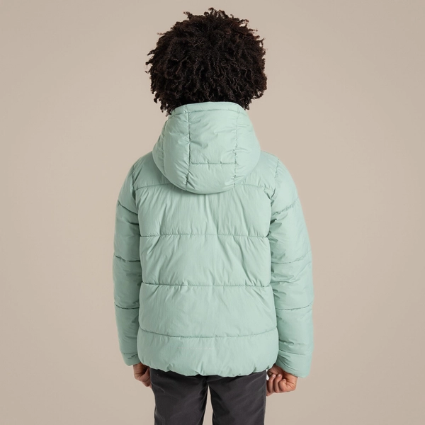 Craghoppers Kid's Brandon Hooded Jacket | Pale Pistachio