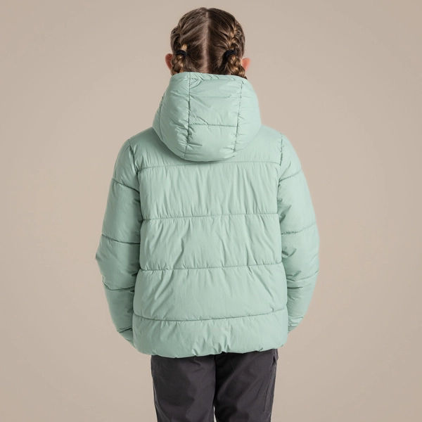 Craghoppers Kid's Brandon Hooded Jacket | Pale Pistachio