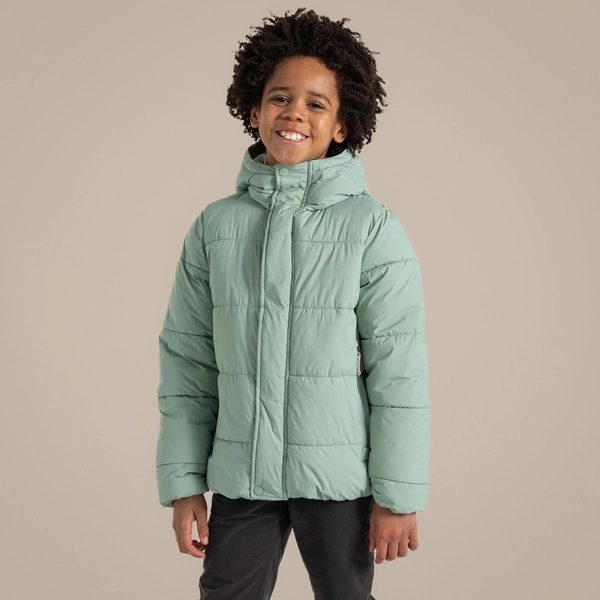 craghoppers Kid's Brandon Hooded Jacket | Pale Pistachio