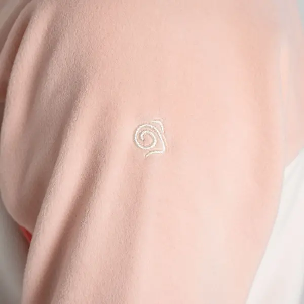 Craghoppers Kid's Bromley Half Zip Fleece | Pink Peach / Deep Coral