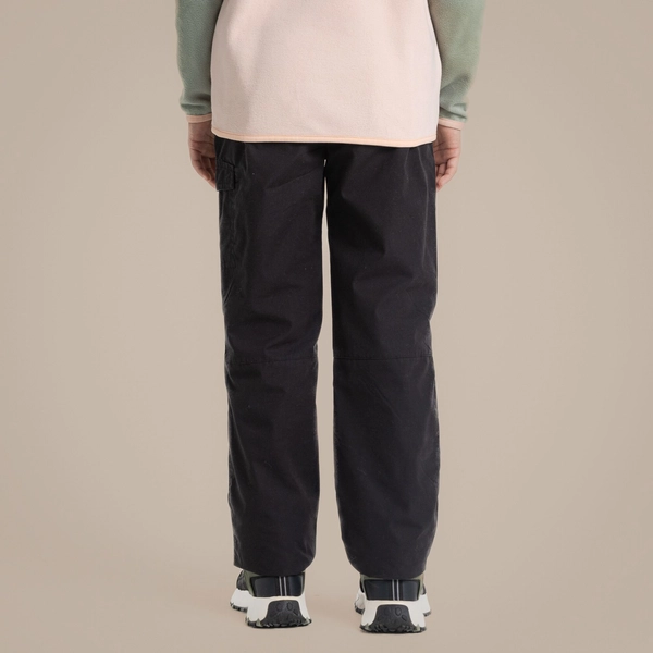 craghoppers Kid's Kiwi II Winter Lined Cargo Trouser | Black