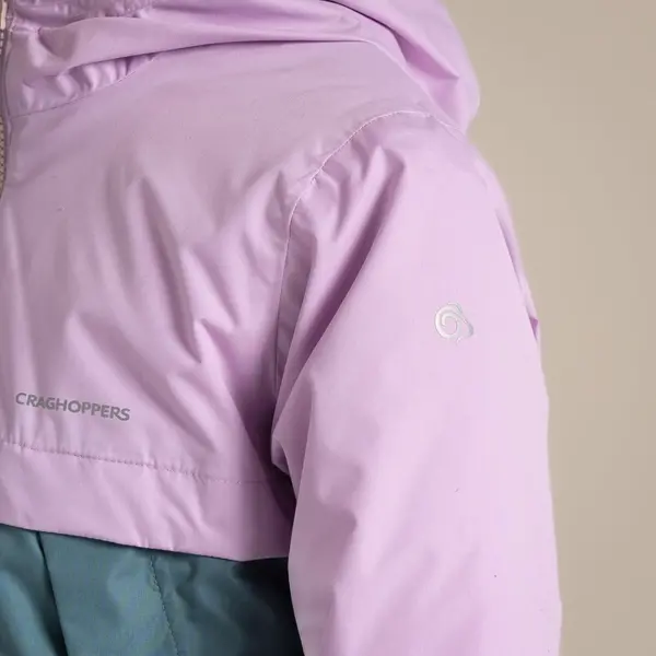 Craghoppers Kid's Risco Waterproof Jacket | Orchid / Atlantic