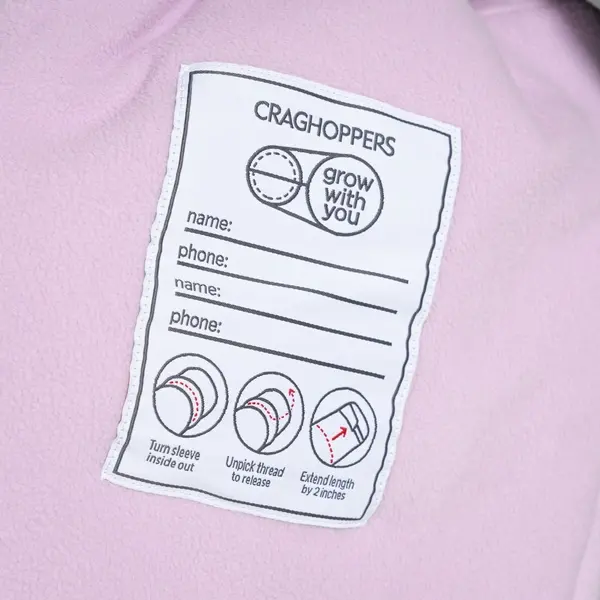 Craghoppers Kid's Risco Waterproof Jacket | Orchid / Atlantic