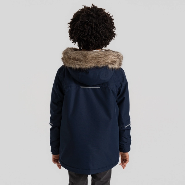 Craghoppers Kid's Sundon Waterproof Jacket | Blue Navy