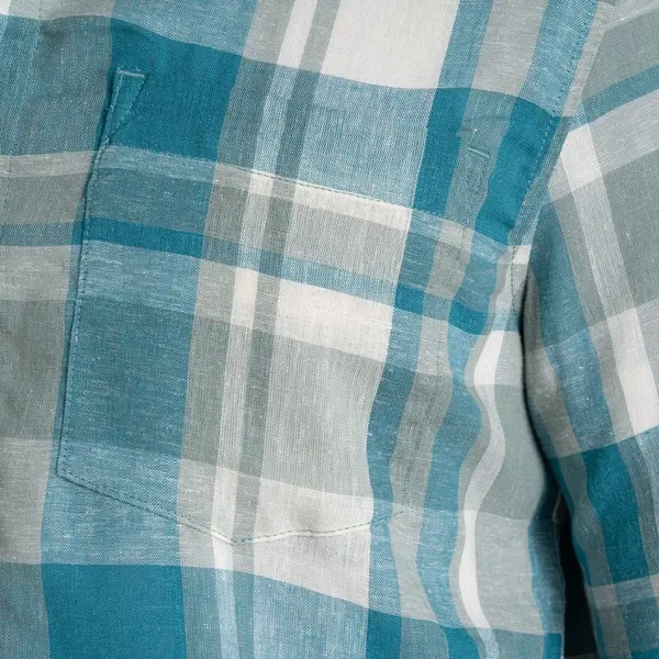 Craghoppers Men's Argino Short Sleeved Shirt | Tranquil Blue Check