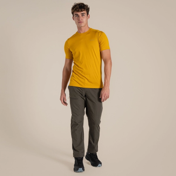 Craghoppers Men's Charon Short Sleeved T-Shirt | Warbler Yellow