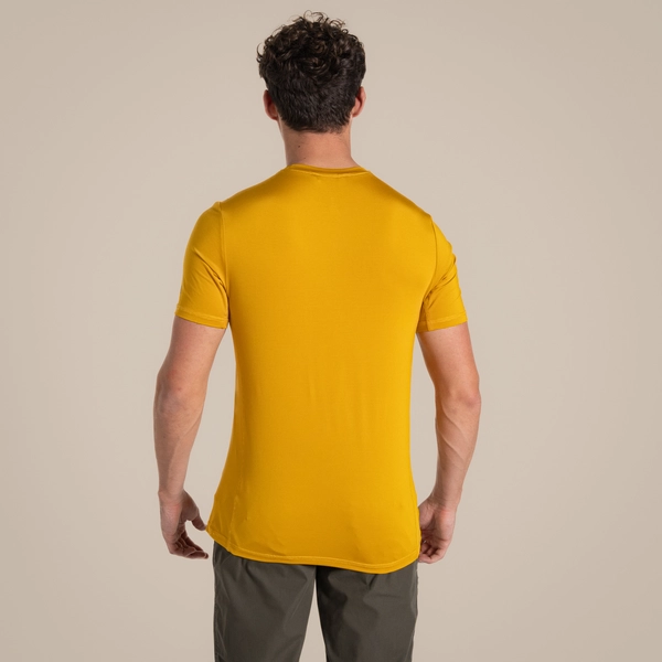 craghoppers Men's Charon Short Sleeved T-Shirt | Warbler Yellow