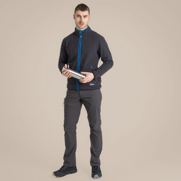 Craghoppers Men's CO2 Renu Full Zip Fleece | Black Pepper