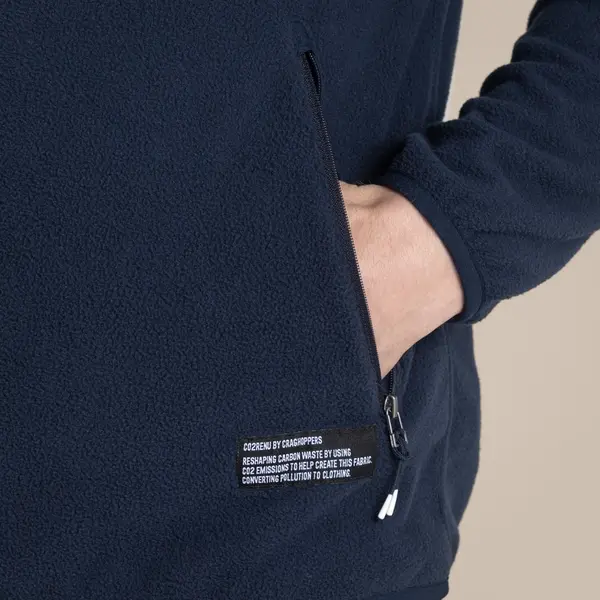 Craghoppers Men's CO2 Renu Full Zip Fleece | Blue Navy