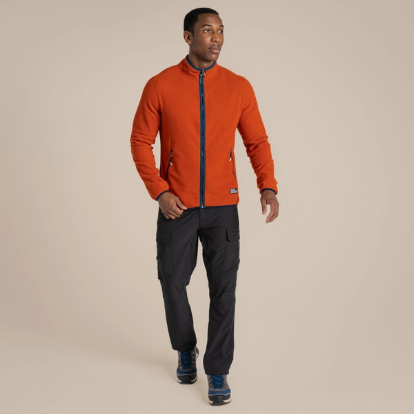 Craghoppers Men's CO2 Renu Full Zip Fleece | Carnelian Orange