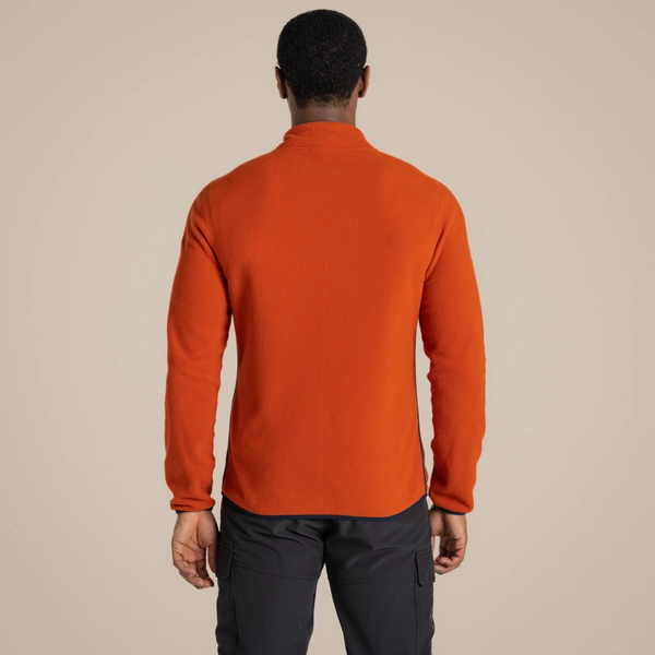 craghoppers Men's CO2 Renu Full Zip Fleece | Carnelian Orange