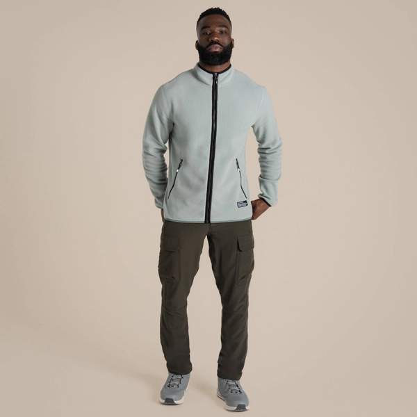 Craghoppers Men's CO2 Renu Full Zip Fleece | Lichen Green