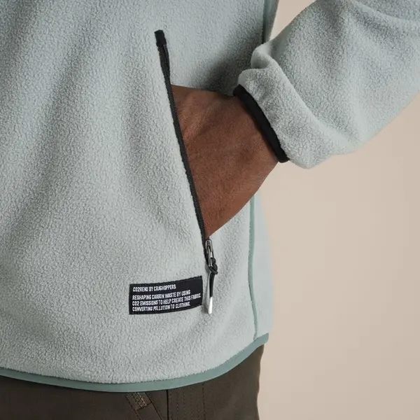 Craghoppers Men's CO2 Renu Full Zip Fleece | Lichen Green
