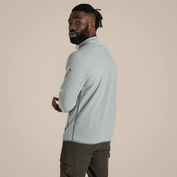 craghoppers Men's CO2 Renu Full Zip Fleece | Lichen Green
